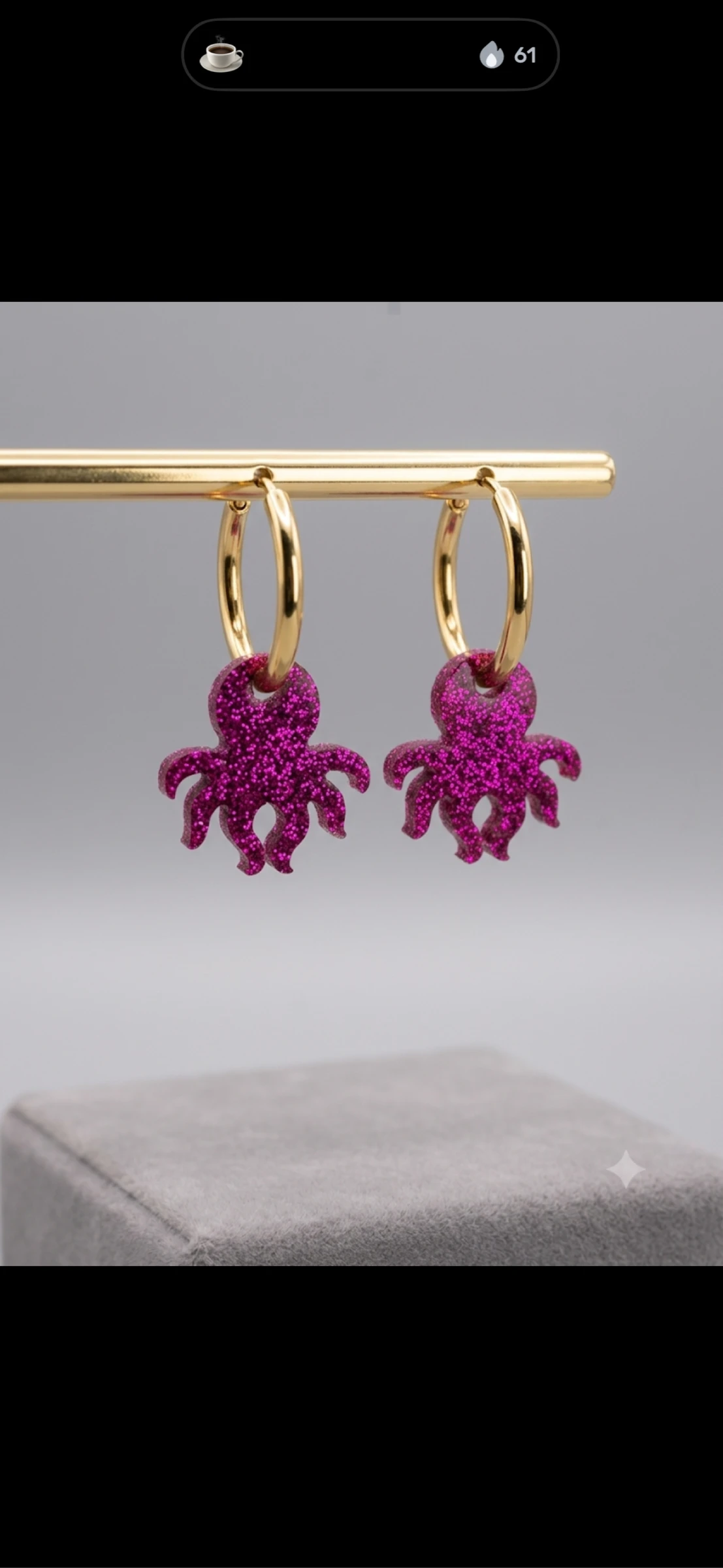 Boucles d’oreilles charm interchangeables 